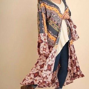 🌻Umgee Bell Sleeve long Kimono🌺